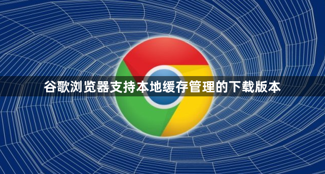 谷歌浏览器支持本地缓存管理的下载版本1