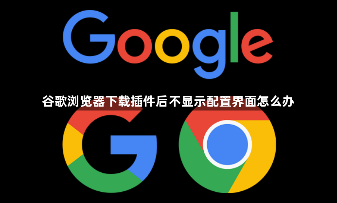 谷歌浏览器下载插件后不显示配置界面怎么办1