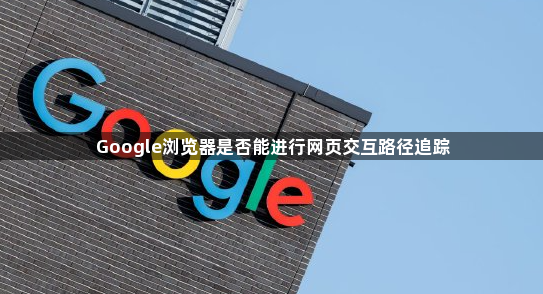 Google浏览器是否能进行网页交互路径追踪1