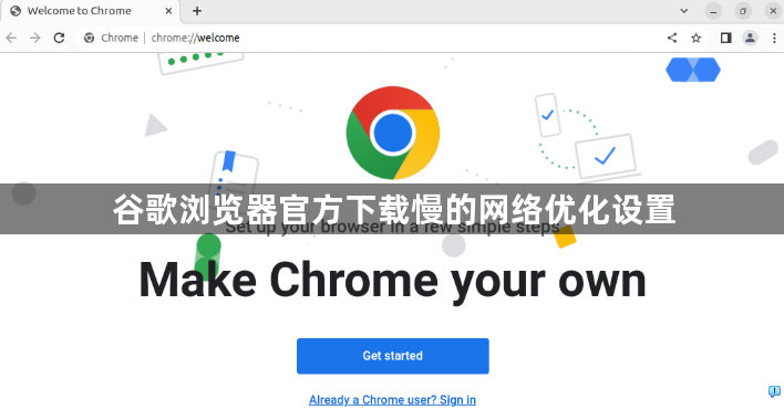 谷歌浏览器官方下载慢的网络优化设置1