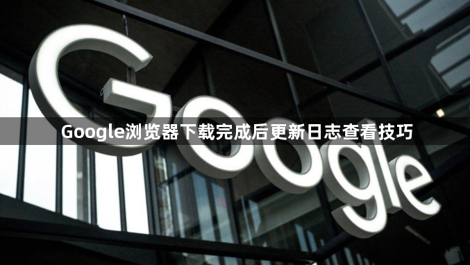 Google浏览器下载完成后更新日志查看技巧1