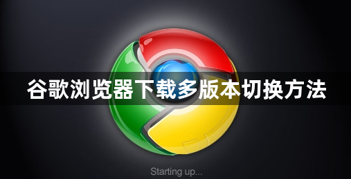 谷歌浏览器下载多版本切换方法1