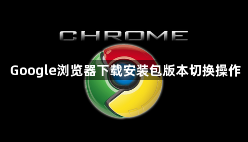 Google浏览器下载安装包版本切换操作1