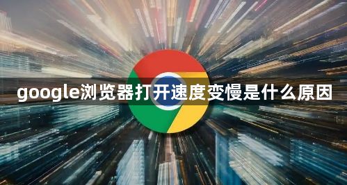 google浏览器打开速度变慢是什么原因1