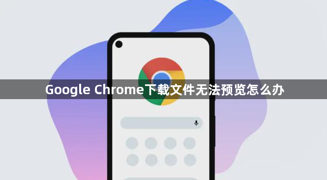 Google Chrome下载文件无法预览怎么办1