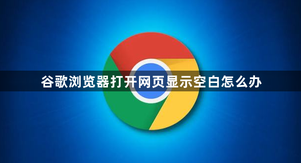 谷歌浏览器打开网页显示空白怎么办1