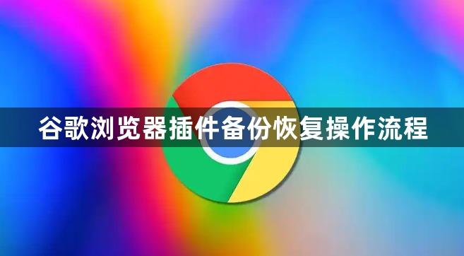 谷歌浏览器插件备份恢复操作流程1