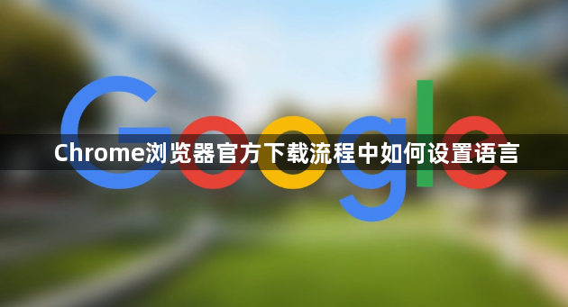 Chrome浏览器官方下载流程中如何设置语言1