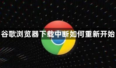 谷歌浏览器下载中断如何重新开始1