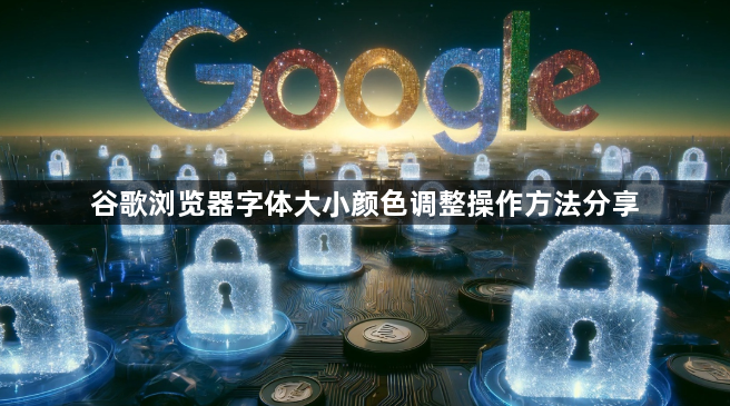 谷歌浏览器字体大小颜色调整操作方法分享1