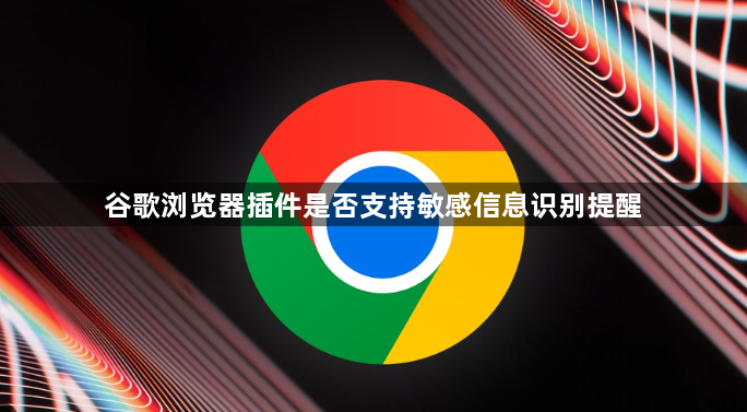 谷歌浏览器插件是否支持敏感信息识别提醒1