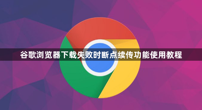 谷歌浏览器下载失败时断点续传功能使用教程1