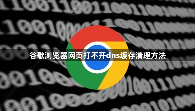 谷歌浏览器网页打不开dns缓存清理方法1