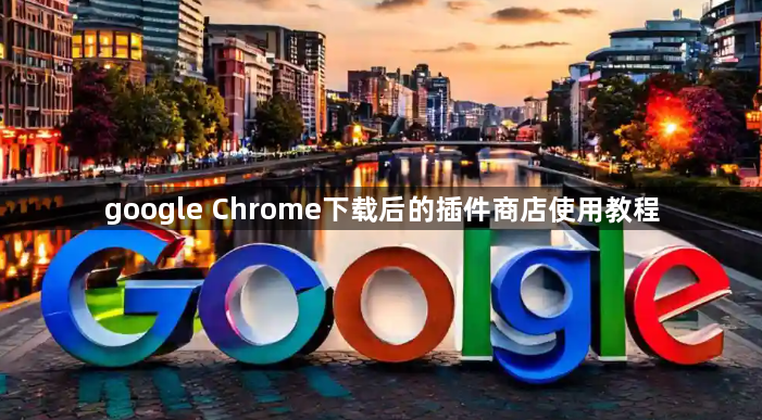 google Chrome下载后的插件商店使用教程1