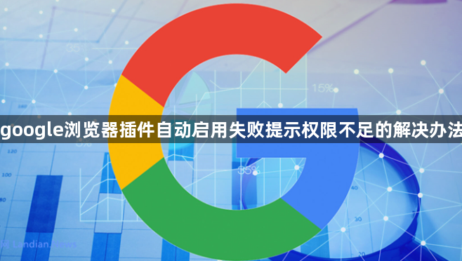 google浏览器插件自动启用失败提示权限不足的解决办法1