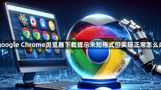 google Chrome浏览器下载提示未知格式但实际正常怎么办1