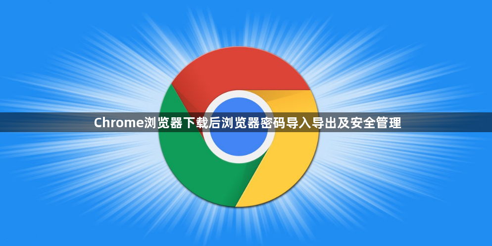 Chrome浏览器下载后浏览器密码导入导出及安全管理1
