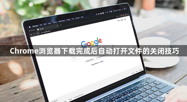 Chrome浏览器下载完成后自动打开文件的关闭技巧1