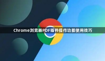 Chrome浏览器PDF插件操作功能使用技巧1