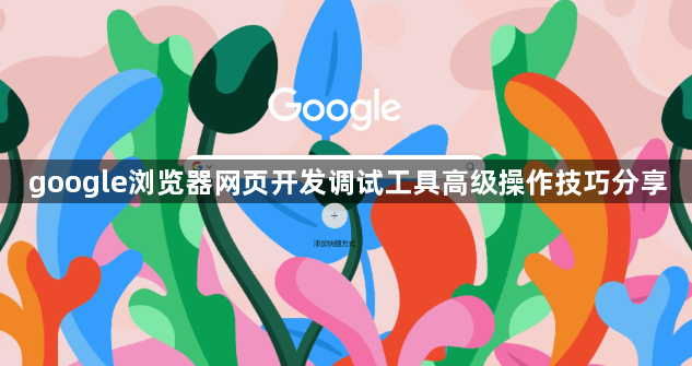 google浏览器网页开发调试工具高级操作技巧分享1