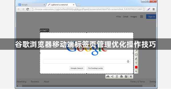 谷歌浏览器移动端标签页管理优化操作技巧1