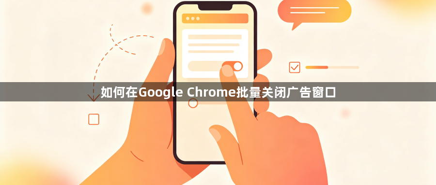如何在Google Chrome批量关闭广告窗口1