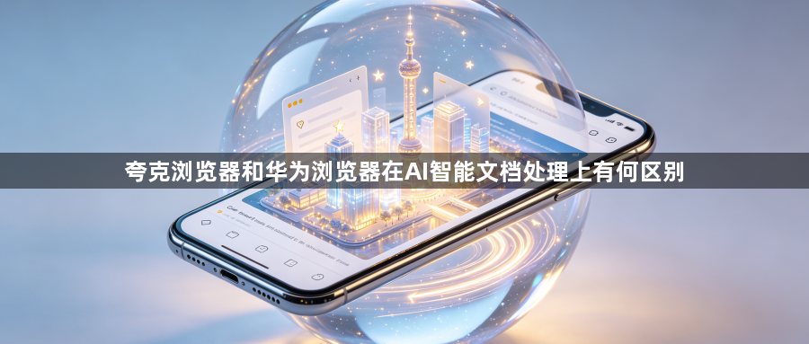 夸克浏览器和华为浏览器在AI智能文档处理上有何区别1