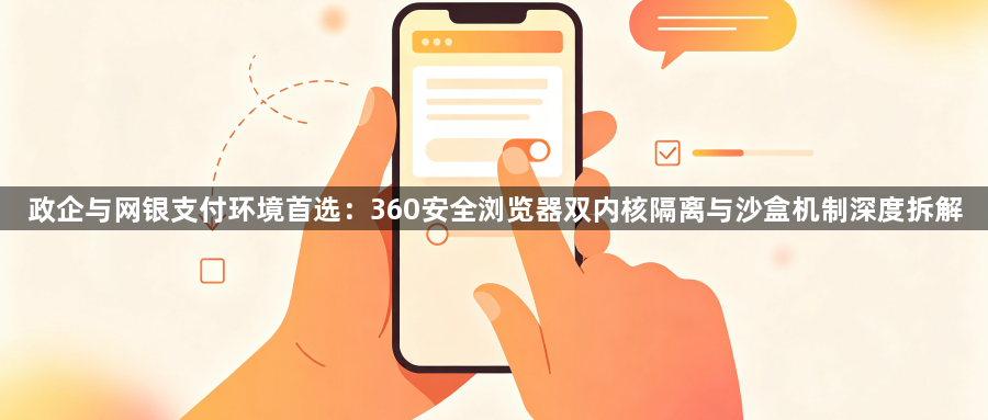 政企与网银支付环境首选：360安全浏览器双内核隔离与沙盒机制深度拆解1
