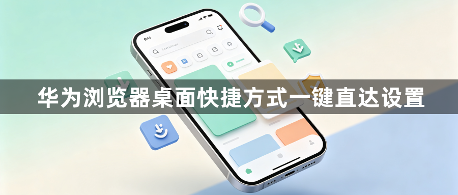 华为浏览器桌面快捷方式一键直达设置1
