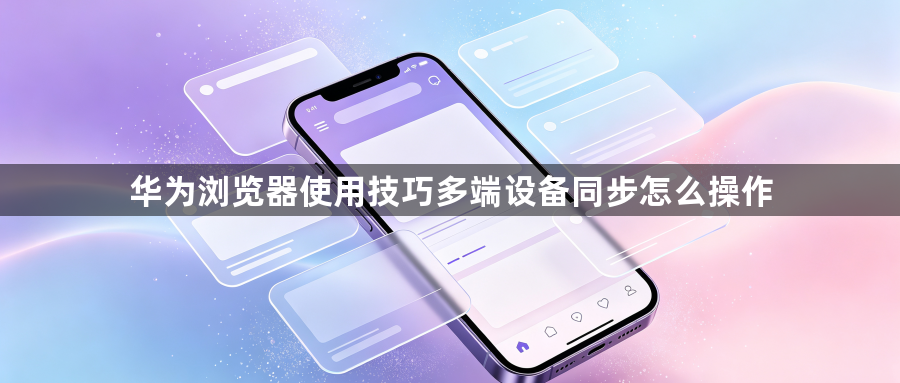 华为浏览器使用技巧多端设备同步怎么操作1