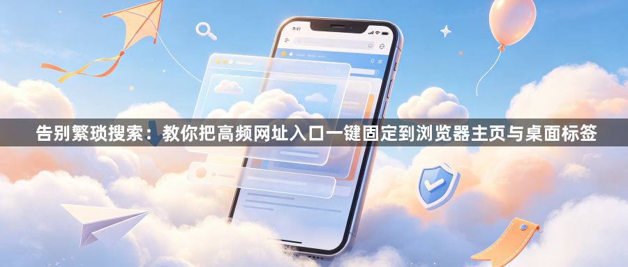 告别繁琐搜索：教你把高频网址入口一键固定到浏览器主页与桌面标签1