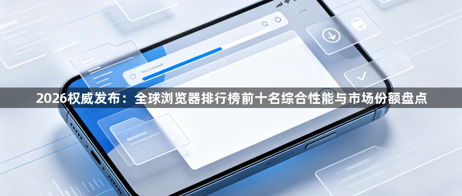 2026权威发布：全球浏览器排行榜前十名综合性能与市场份额盘点1
