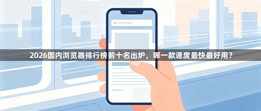 2026国内浏览器排行榜前十名出炉，哪一款速度最快最好用？1