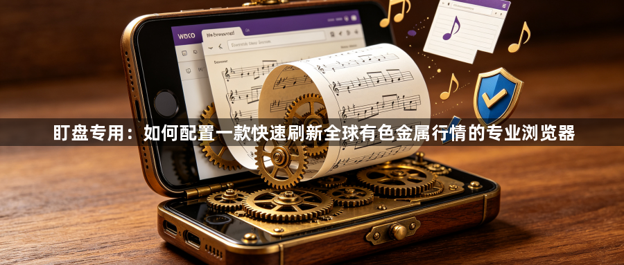 盯盘专用：如何配置一款快速刷新全球有色金属行情的专业浏览器1