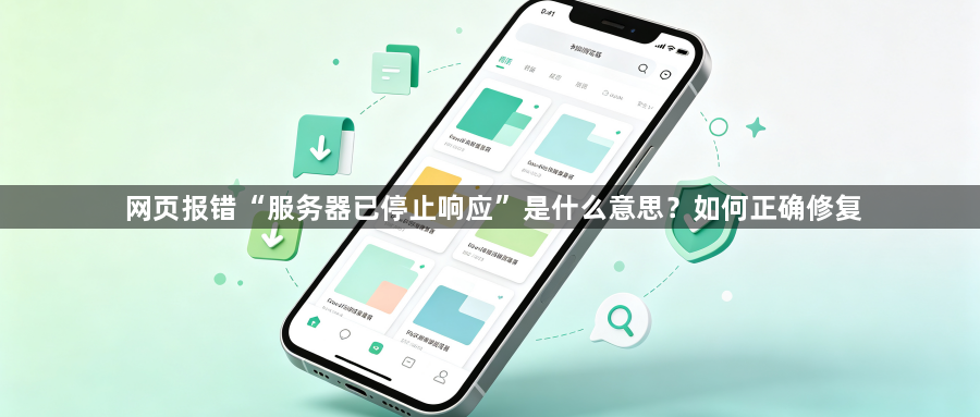 网页报错“服务器已停止响应”是什么意思?如何正确修复1