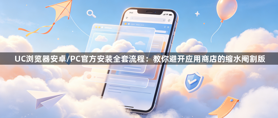 UC浏览器安卓/PC官方安装全套流程:教你避开应用商店的缩水阉割版1