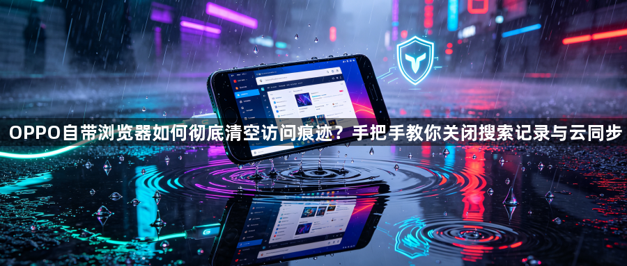 OPPO自带浏览器如何彻底清空访问痕迹？手把手教你关闭搜索记录与云同步1