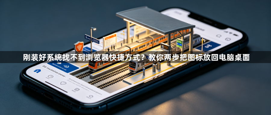 刚装好系统找不到浏览器快捷方式?教你两步把图标放回电脑桌面1