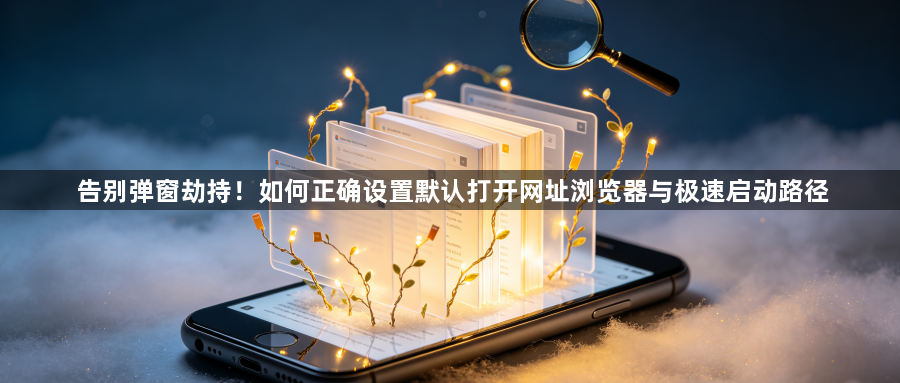 告别弹窗劫持！如何正确设置默认打开网址浏览器与极速启动路径1