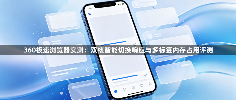 360极速浏览器实测：双核智能切换响应与多标签内存占用评测1