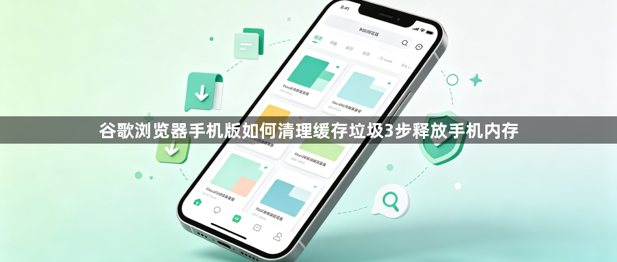 谷歌浏览器手机版如何清理缓存垃圾3步释放手机内存1
