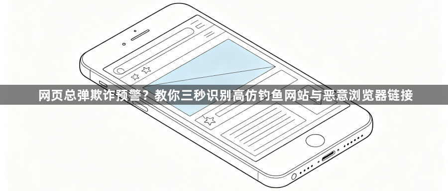 网页总弹欺诈预警？教你三秒识别高仿钓鱼网站与恶意浏览器链接1