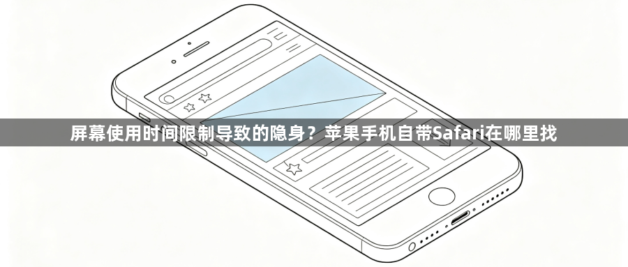 屏幕使用时间限制导致的隐身？苹果手机自带Safari在哪里找1