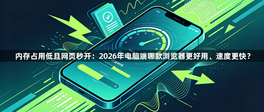 内存占用低且网页秒开：2026年电脑端哪款浏览器更好用、速度更快？1