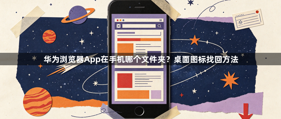 华为浏览器App在手机哪个文件夹？桌面图标找回方法1