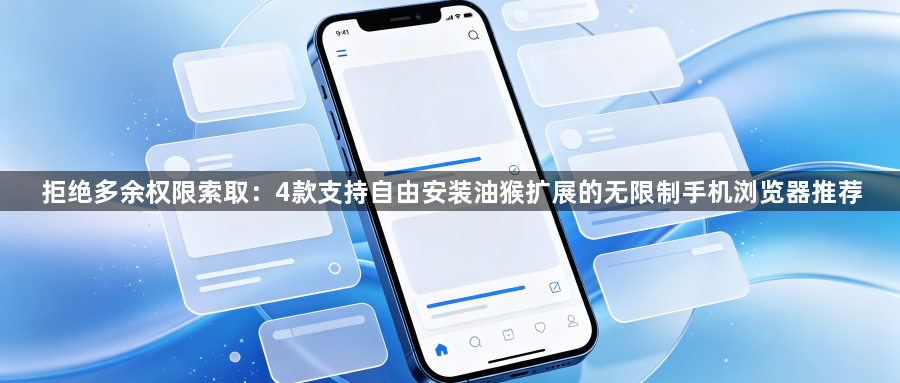 拒绝多余权限索取：4款支持自由安装油猴扩展的无限制手机浏览器推荐1