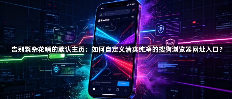 告别繁杂花哨的默认主页:如何自定义清爽纯净的搜狗浏览器网址入口?1