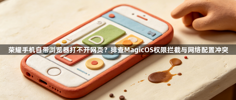 荣耀手机自带浏览器打不开网页?排查MagicOS权限拦截与网络配置冲突1